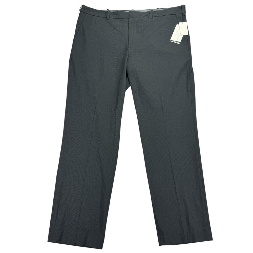 Perry Ellis Mens Modern Fit Stretch Resolution Dress Pants Charcoal 40x32